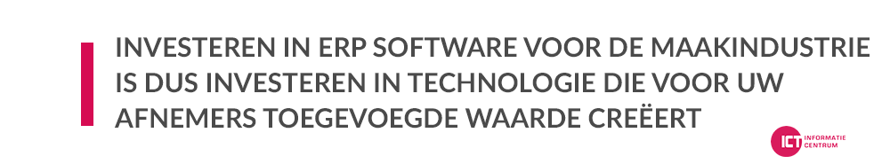 ERP software voor de maakindustrie