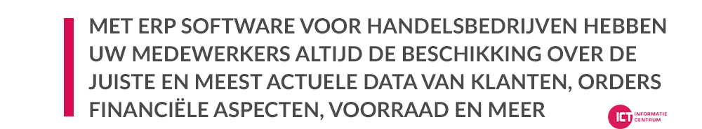 ERP software voor handelsbedrijven