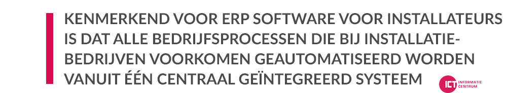 ERP software voor installateurs en installatiebedrijven