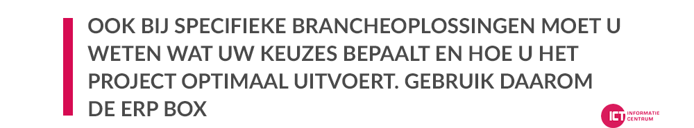 ERP software voor uw branche